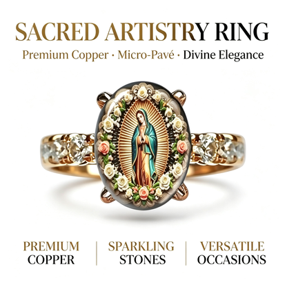 Vintage-Style Virgin Mary Ring—Suitable For Prayer And Daily Outfits