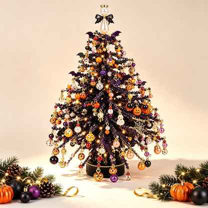 DIY Halloween Beaded Tree Kit – 3D Crystal Bead Art for Adults