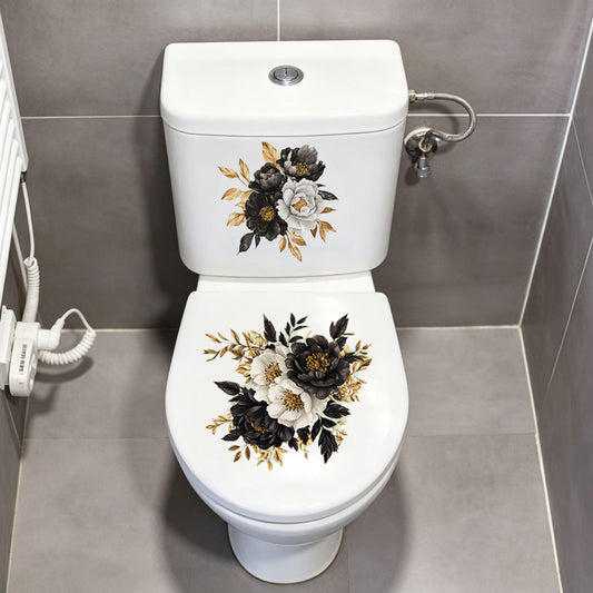 Toilet Decorative Sticker — PVC Self-Adhesive Wall Decal