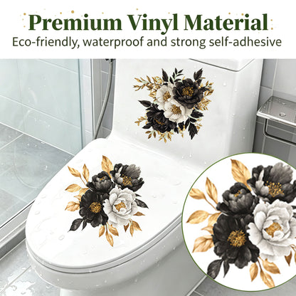 Toilet Decorative Sticker — PVC Self-Adhesive Wall Decal