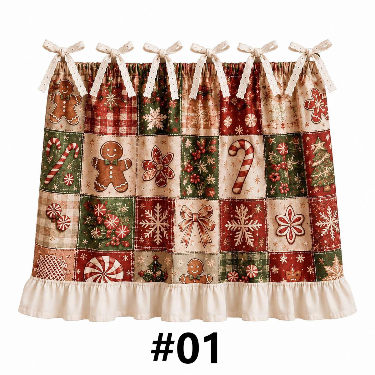 Christmas Patchwork Oven Skirt Curta