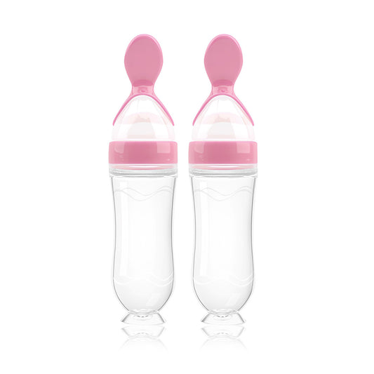 2 Pack Baby Spoons Silicone Baby Food Feeder