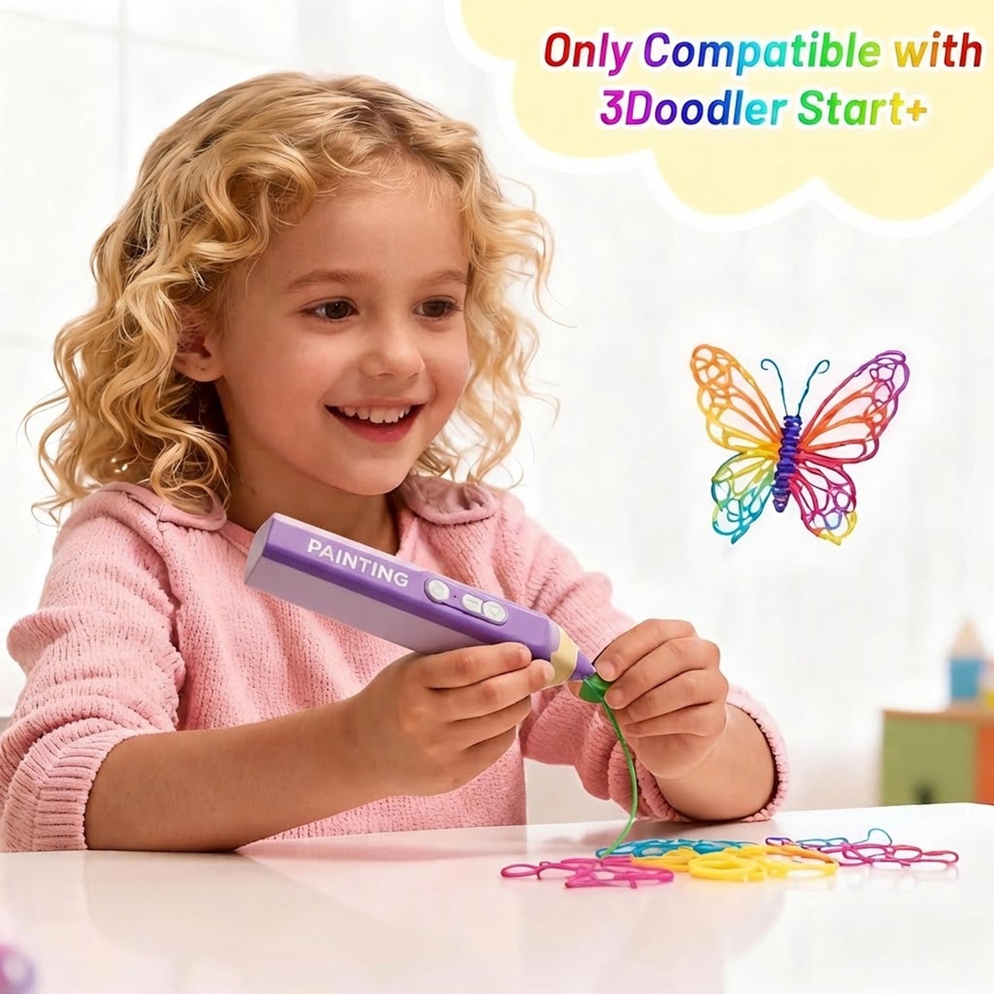 3D Printing Pen — Includes 3D Printing Pen And 5 Rolls Of PCL Filament