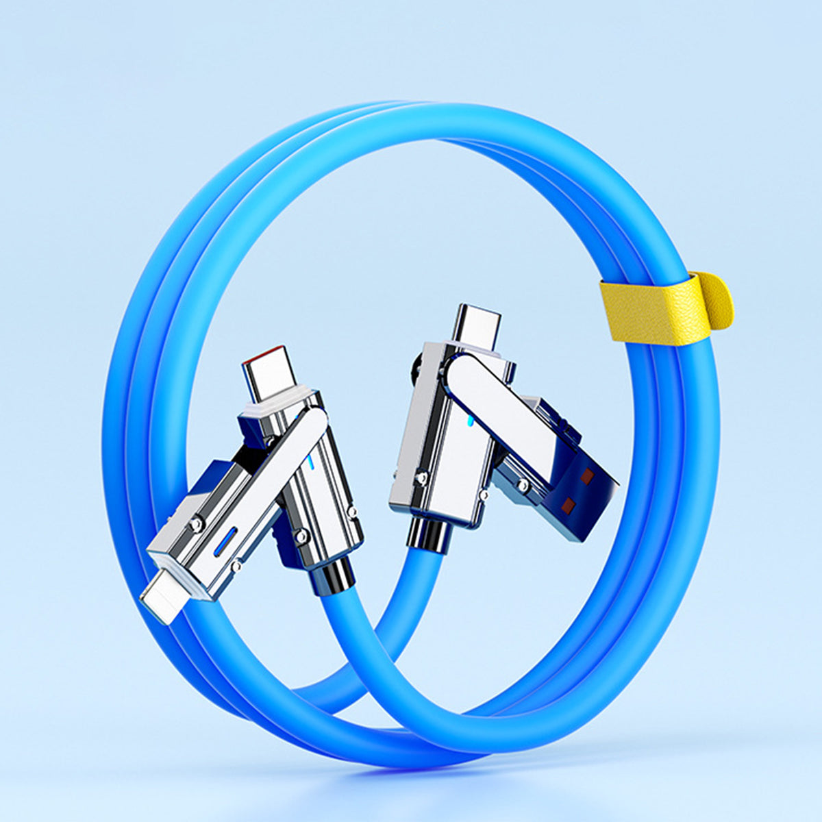 4 in 1 Charging Cable (3.28FT) for Most Devices