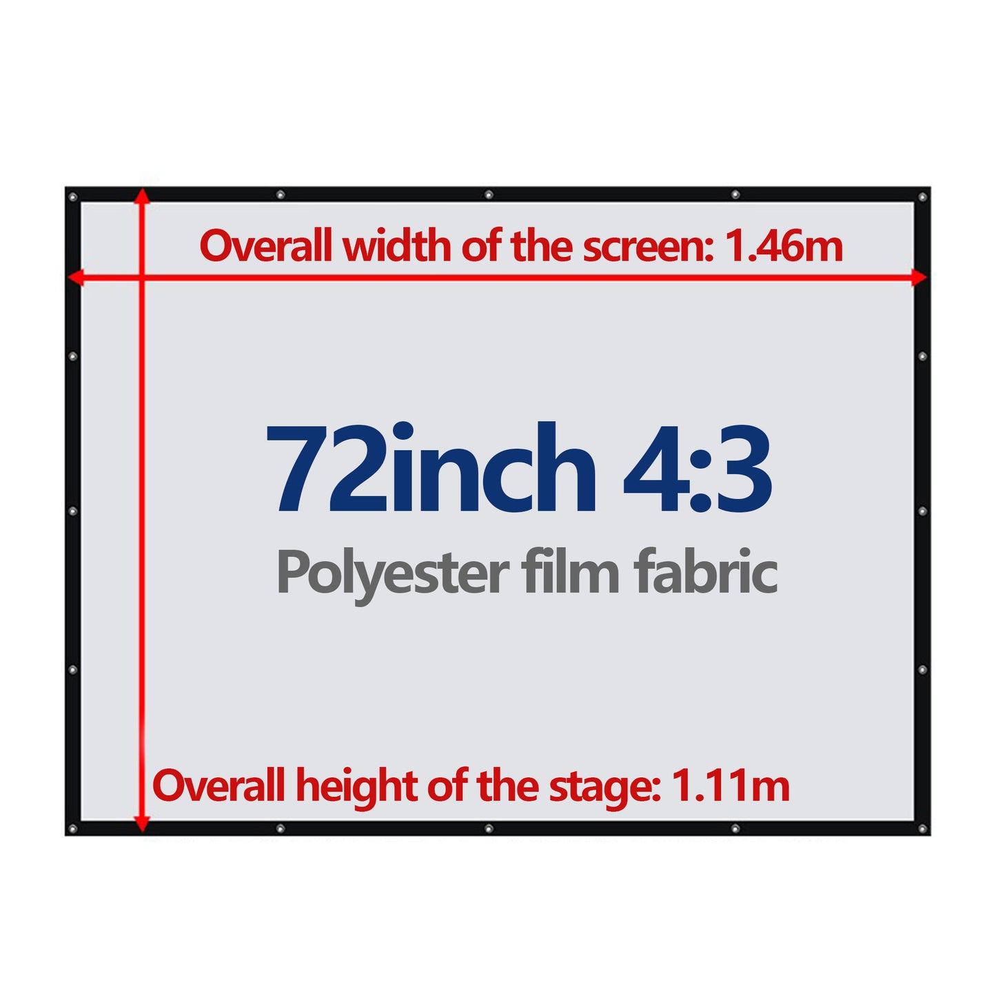 White Folding Projection Screen for Outdoor Cinema