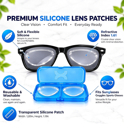 Stick-On Lenses for Glasses