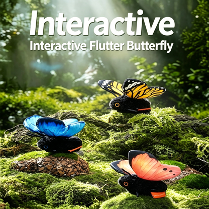 Smart-Sensing Interactive Flapping-Wing Butterfly Toy For Cats