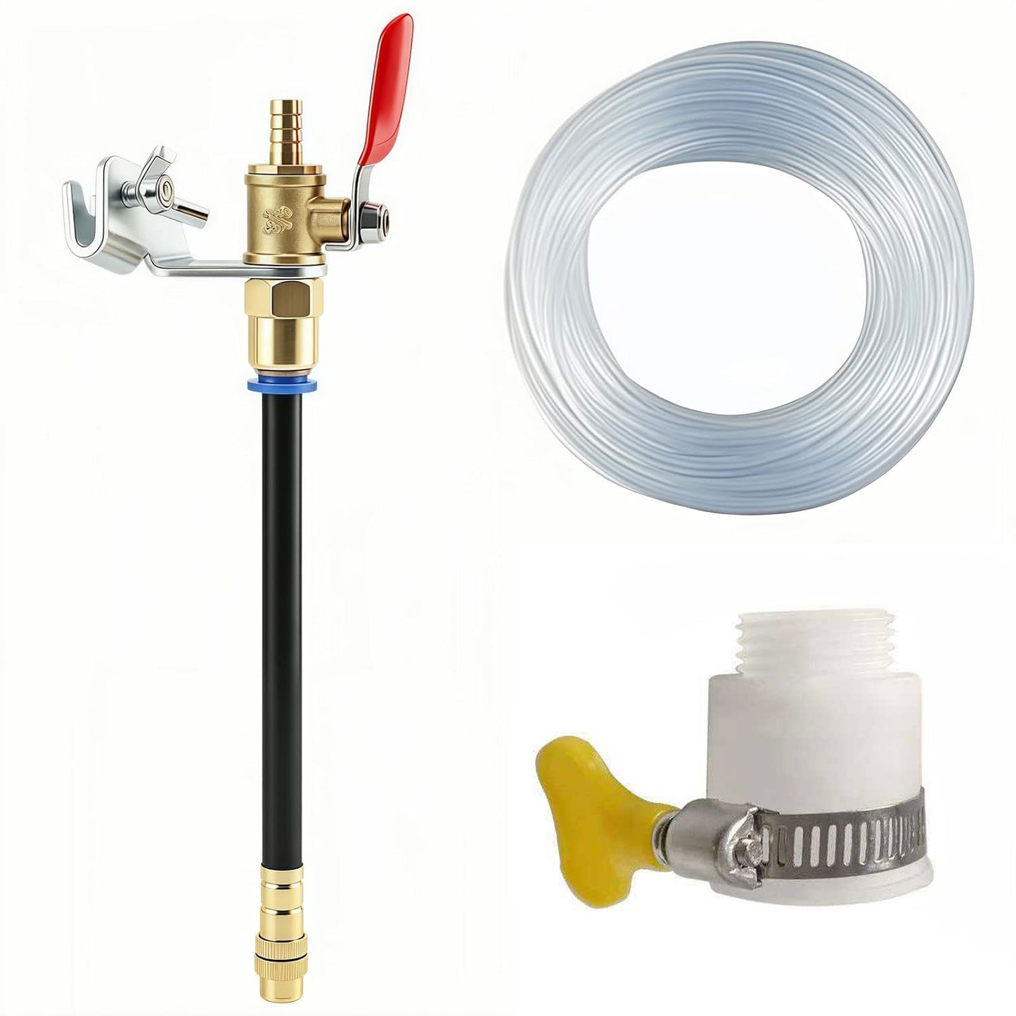 Angle Grinder Dust Removal & Water Spray Kit | Adjustable Adapter And 5m Hose