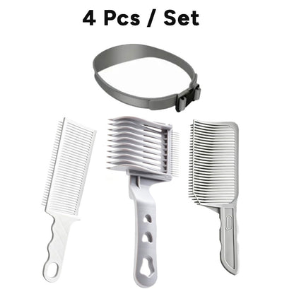 4-in-1 Detachable Fade Comb Set, Compatible with All Hair Clippers