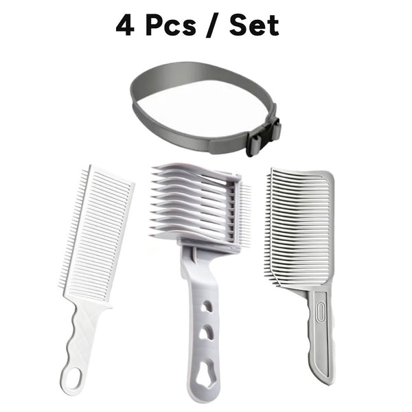 4-in-1 Detachable Fade Comb Set, Compatible with All Hair Clippers