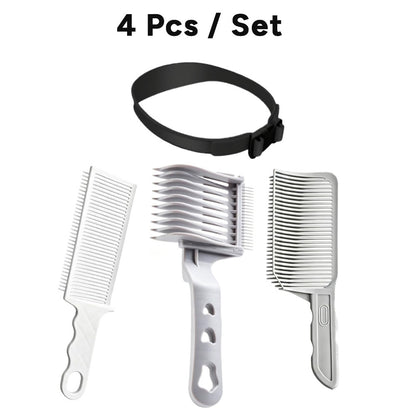 4-in-1 Detachable Fade Comb Set, Compatible with All Hair Clippers