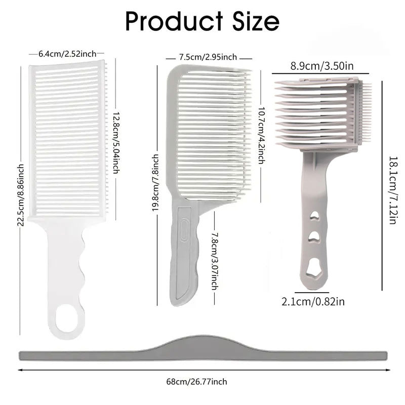 4-in-1 Detachable Fade Comb Set, Compatible with All Hair Clippers