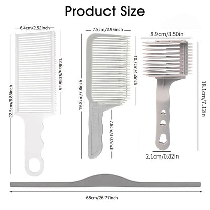 4-in-1 Detachable Fade Comb Set, Compatible with All Hair Clippers
