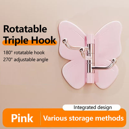 3-Hook Butterfly Decorative Hanger Suitable for Any Place