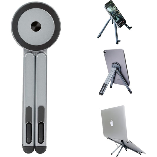 3-in-1 Foldable Magnetic Stand for Laptop, Tablet & Phone