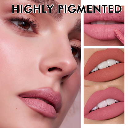 6 Pcs Matte Nude Liquid Lipstick Set