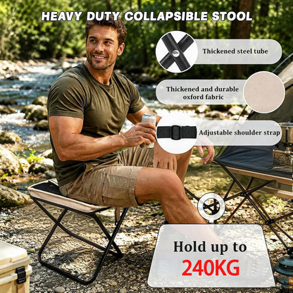 Multi-Use Foldable Camping Stool – Sturdy, Durable, And Compact