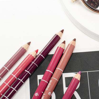 6-Color Matte Lip Liner Set | Long-Lasting & Waterproof