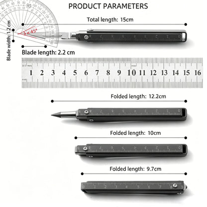 Multi-functional Foldable Screwdriver Surveying Tool