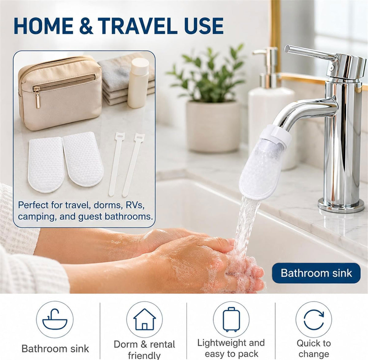 100-Pcs Faucet Filter Bags - Suitable For Kitchen Sinks