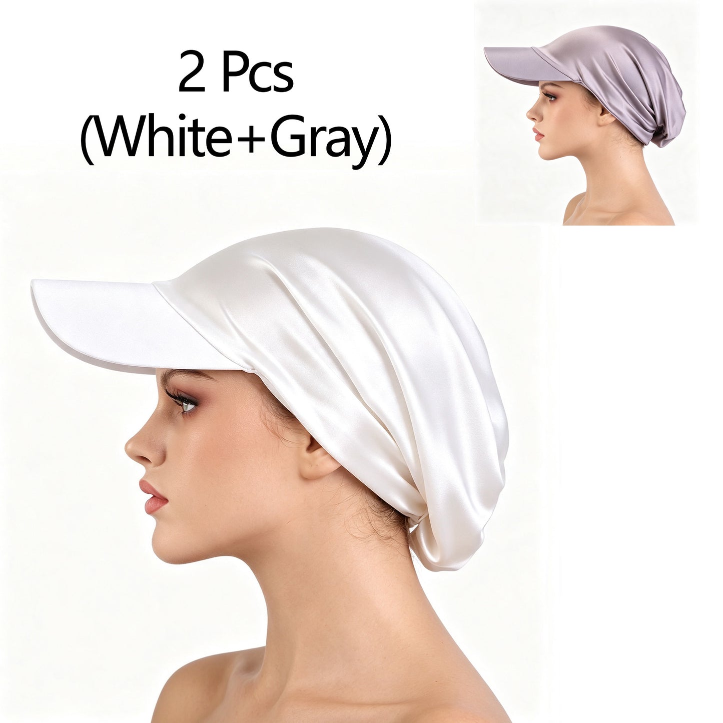 2 Pcs Sun-protection headscarf Cap