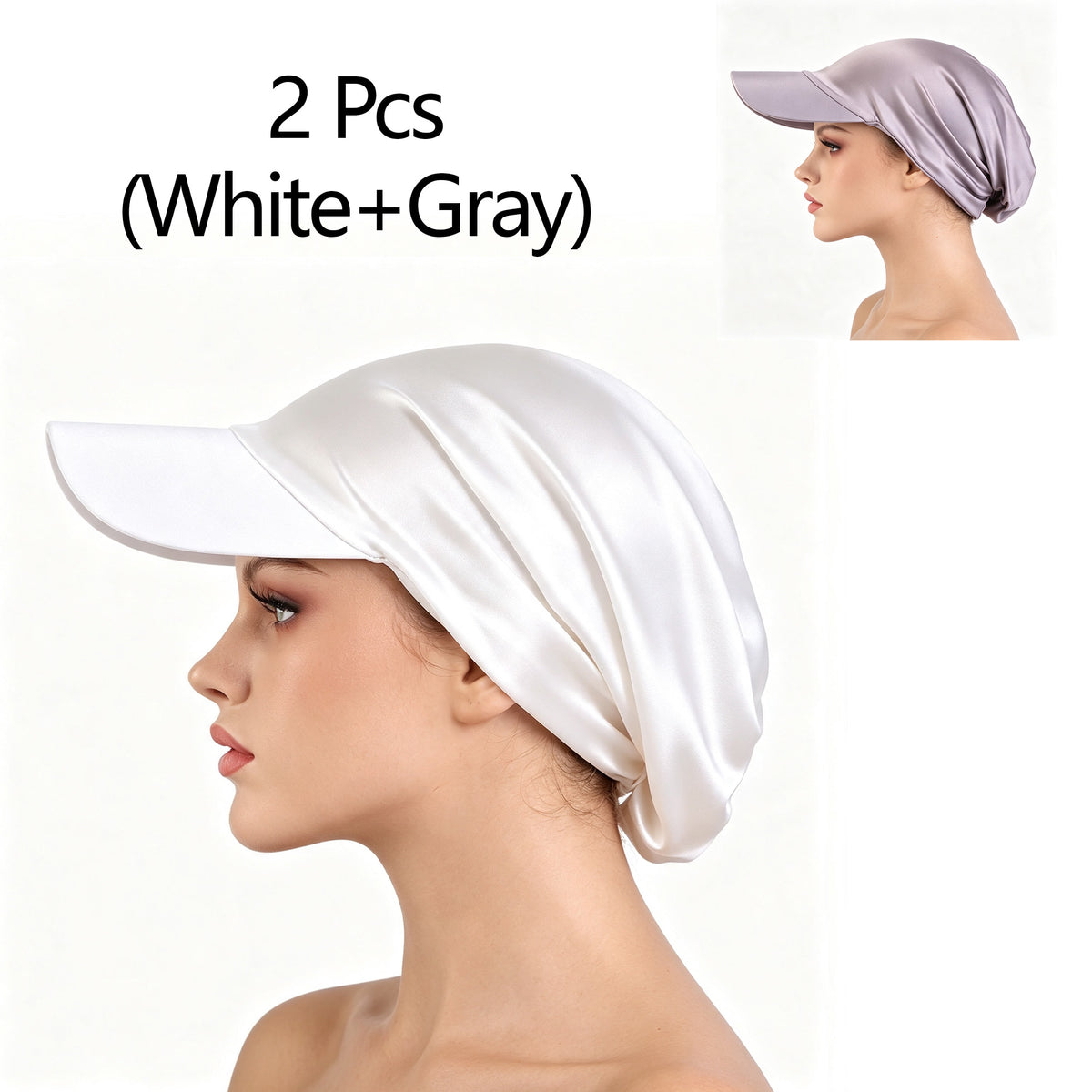 2 Pcs Sun-protection headscarf Cap