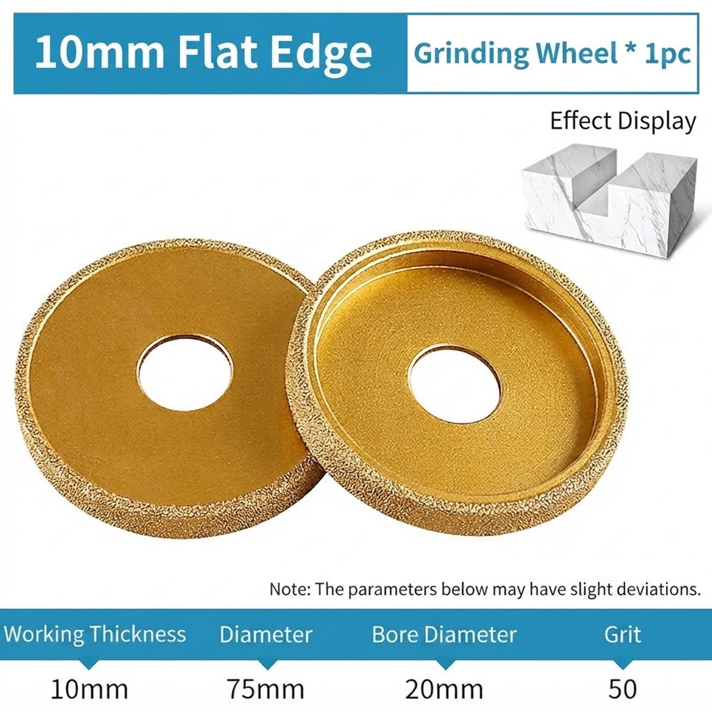 Diamond Grinding Wheel/Polishing Disc -Selectable Thickness