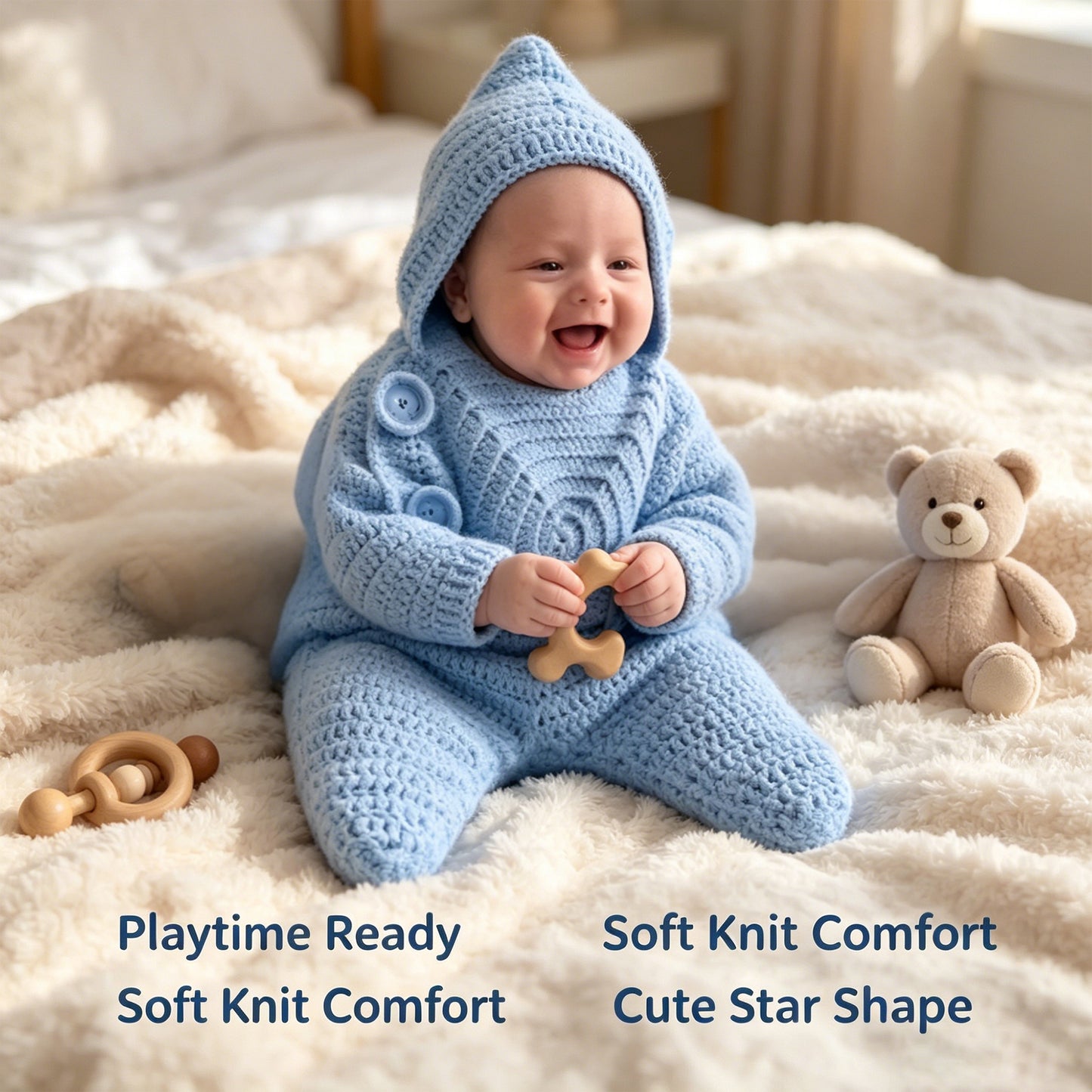 Star Shape Crochet Baby Sleep Sack