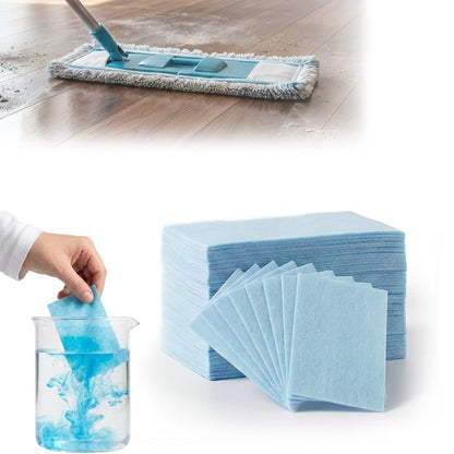 100 Pack Floor Cleaning Tablets – Water-Soluble Floor Cleaner Sheets for Hardwood, Tiles, Glass & Walls