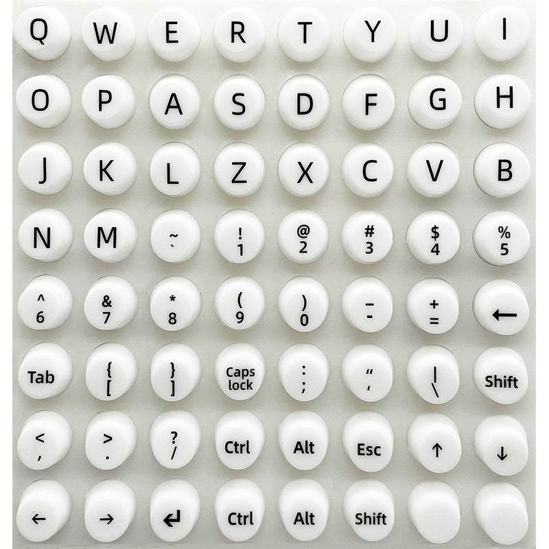Keyboard Stickers for Long Nails
