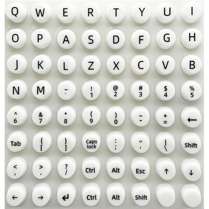 Keyboard Stickers for Long Nails