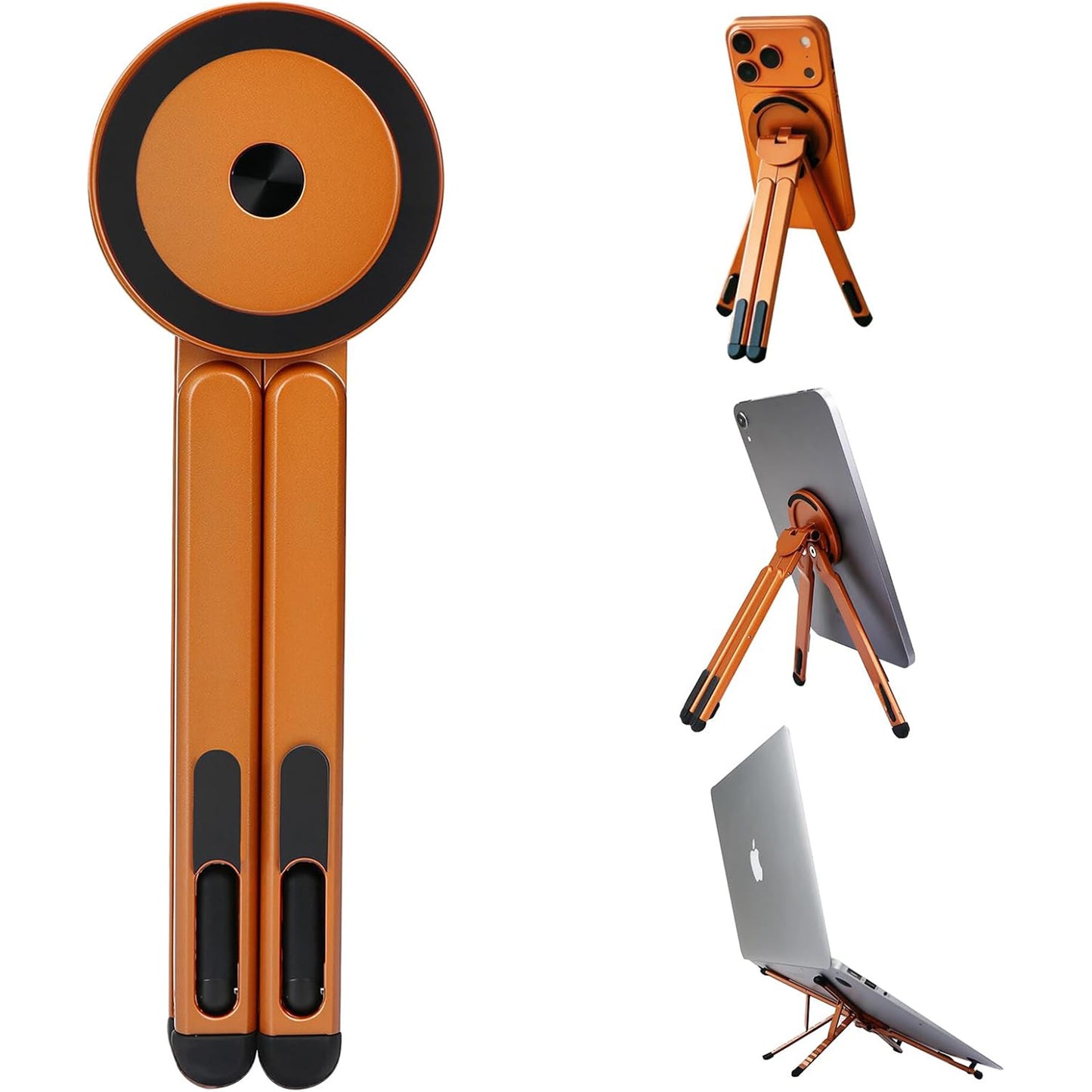 3-in-1 Foldable Magnetic Stand for Laptop, Tablet & Phone