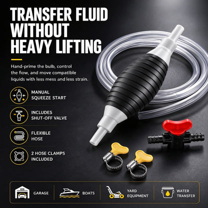 Manual Siphon Pump Kit with 1.5m Hose