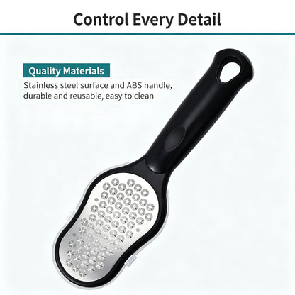 Foot Rasp And Brush – Stainless Steel Dead Skin And Callus Remover