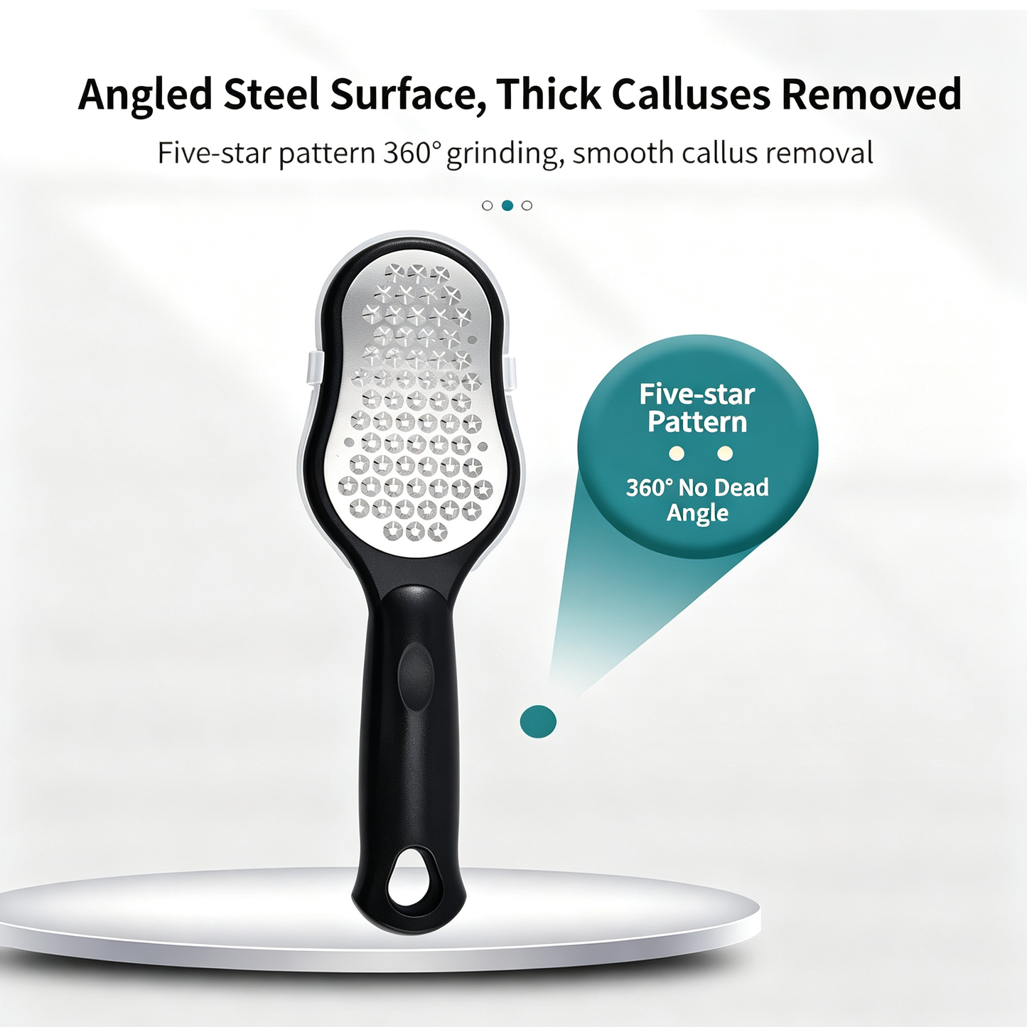 Foot Rasp And Brush – Stainless Steel Dead Skin And Callus Remover