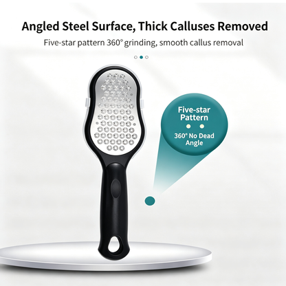Foot Rasp And Brush – Stainless Steel Dead Skin And Callus Remover
