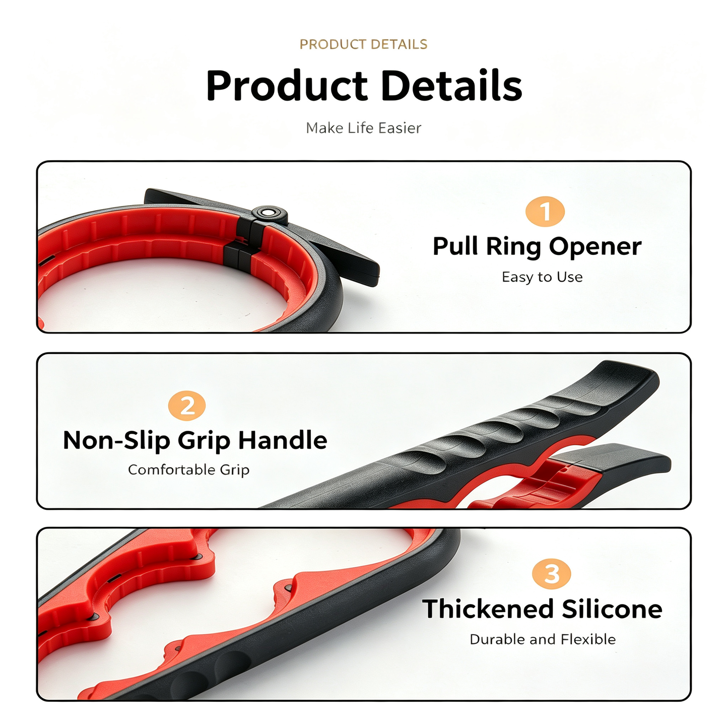 6 in 1 Bottle Opener-Designed For Those With Limited Hand Strength
