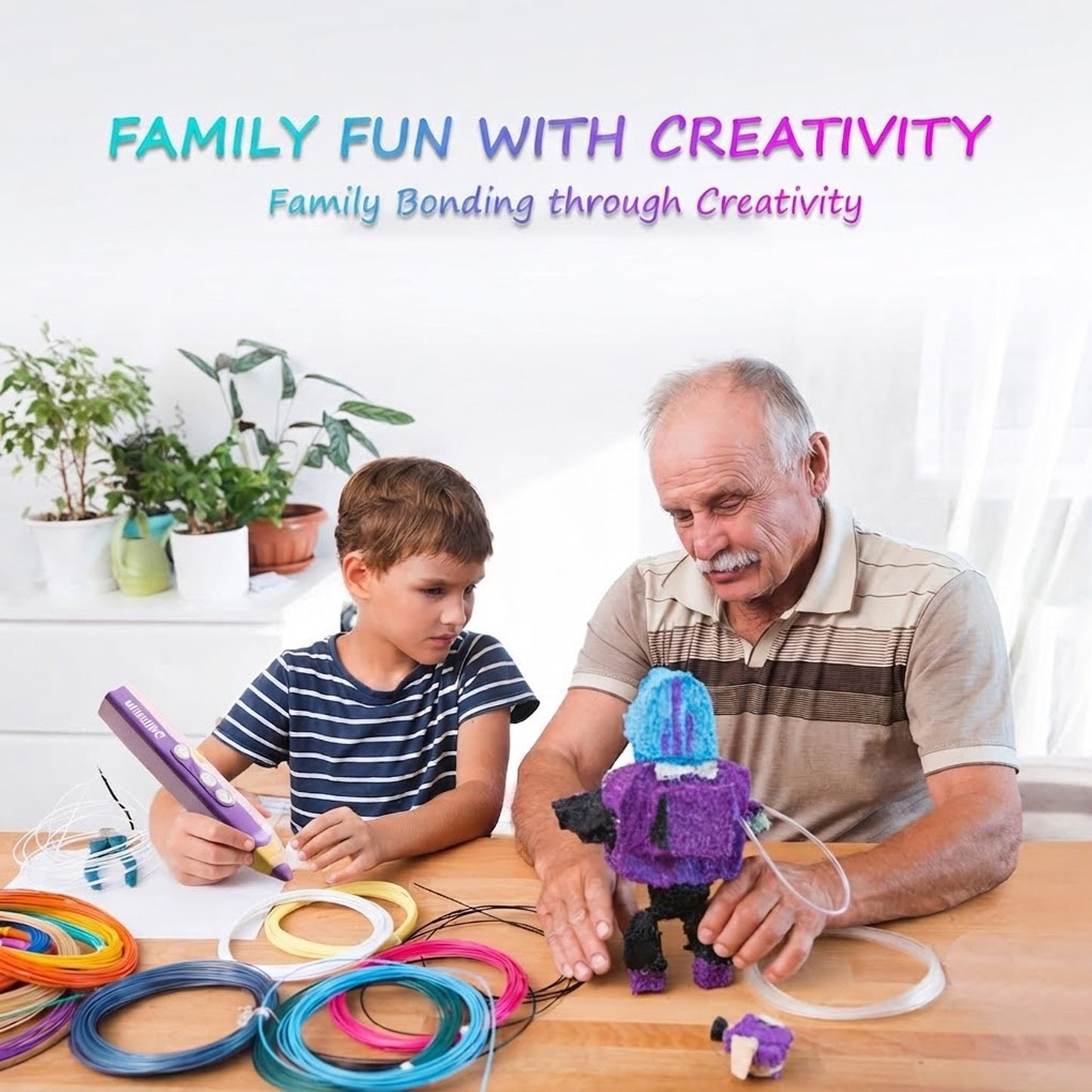 3D Printing Pen — Includes 3D Printing Pen And 5 Rolls Of PCL Filament
