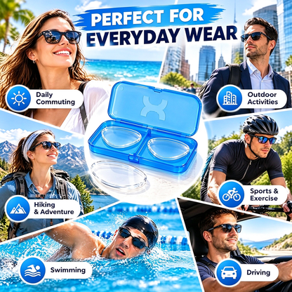 Stick-On Lenses for Glasses