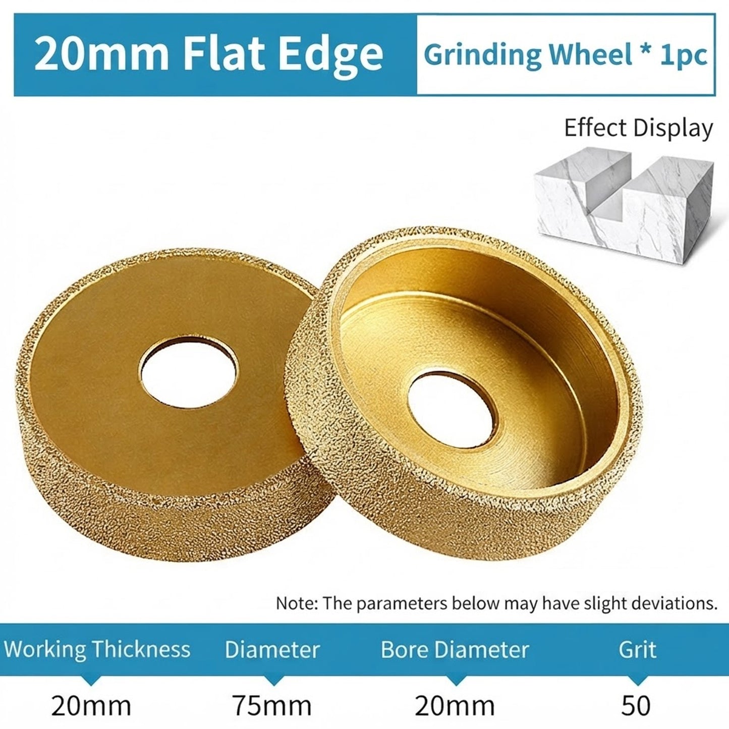 Diamond Grinding Wheel/Polishing Disc -Selectable Thickness