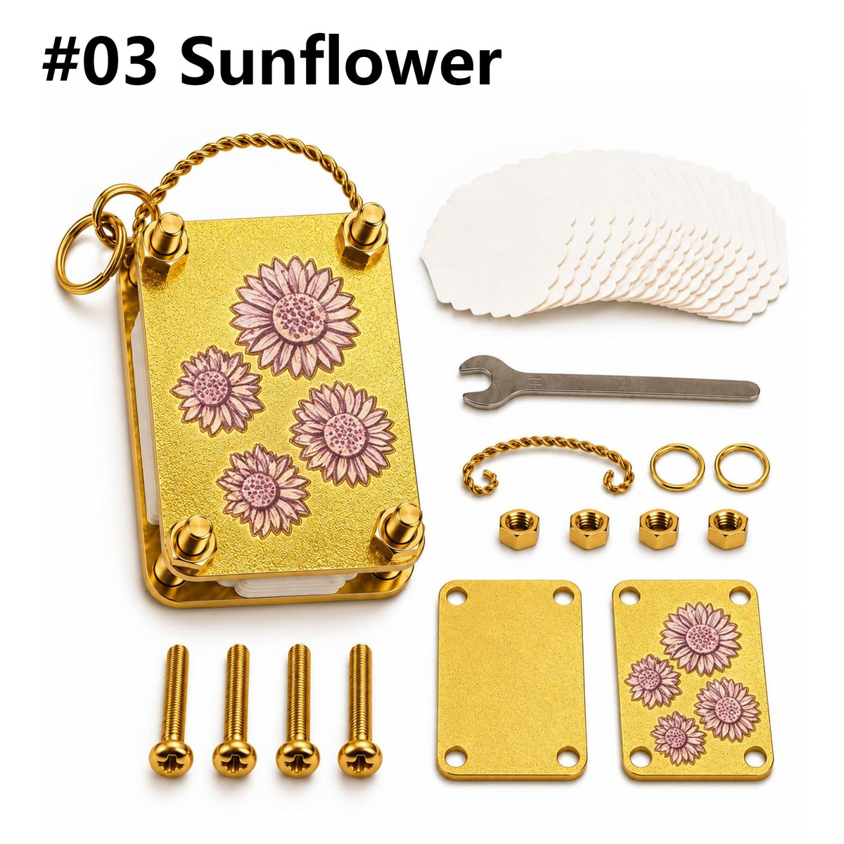 Mini Flower Press Keychain