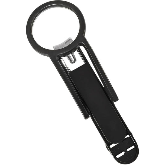 Nail Clippers with Magnifying Glass – Heavy Duty Large Handle Trimmer for Thick Nails, Easy Grip Precision Cutting