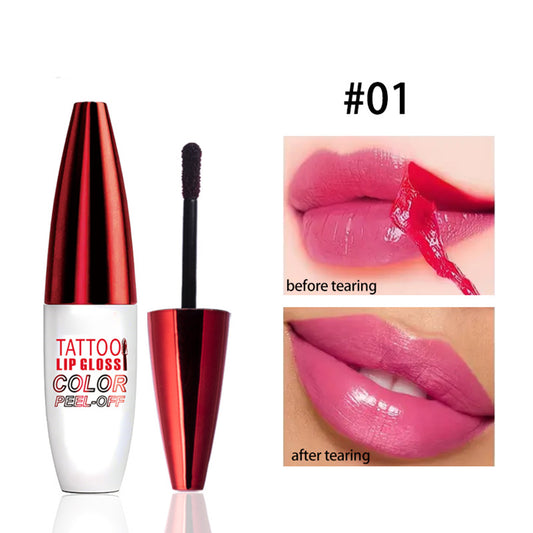 Peel Off Lip Stain Lip Tint Waterproof Long-Lasting Tear-off Lip Gloss