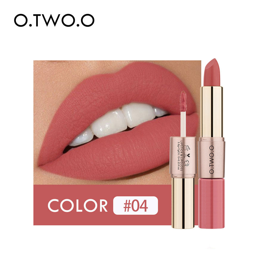 2-in-1 Matte Lip Gloss & Lipstick