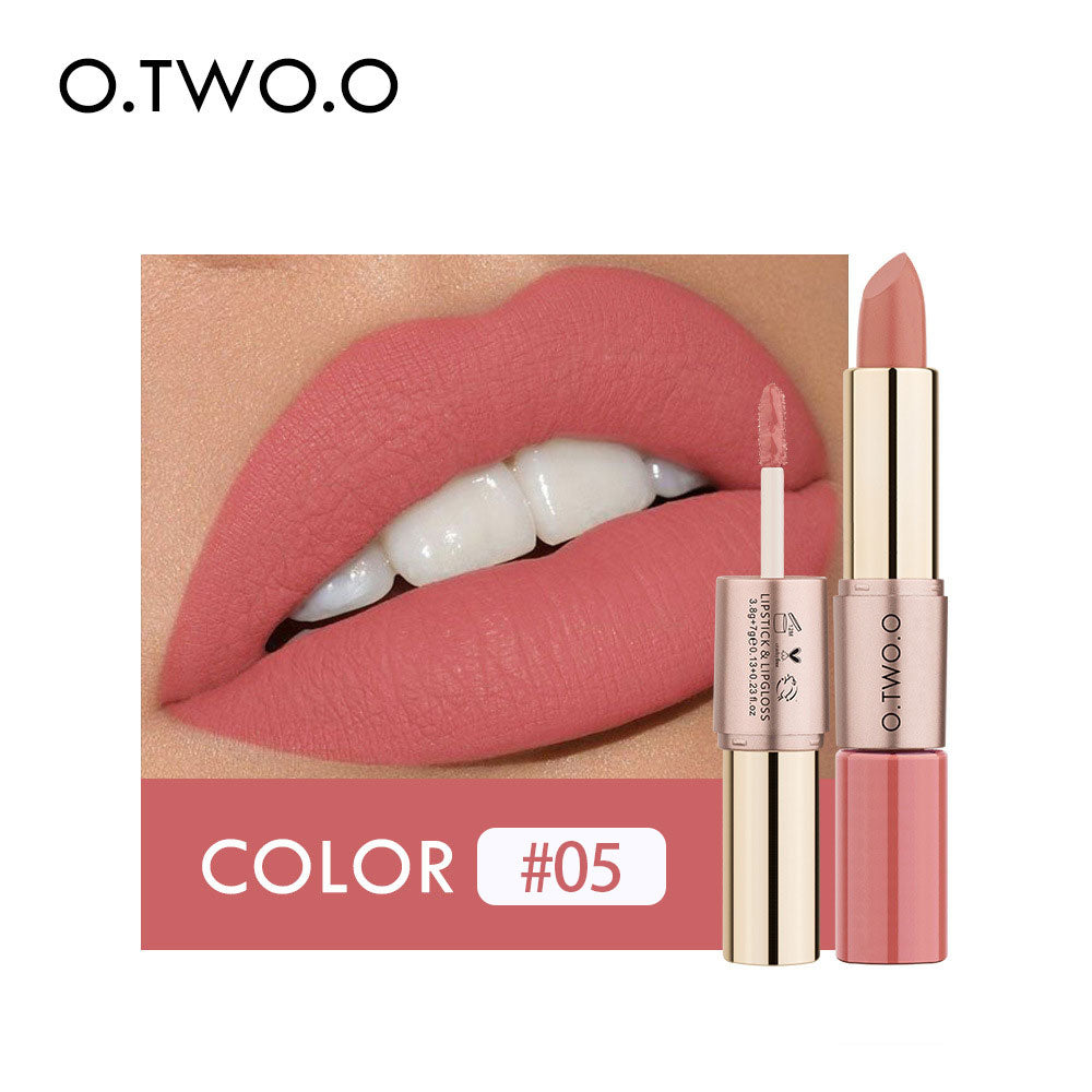 2-in-1 Matte Lip Gloss & Lipstick