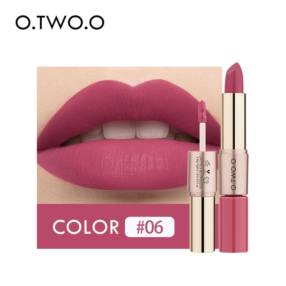 2-in-1 Matte Lip Gloss & Lipstick