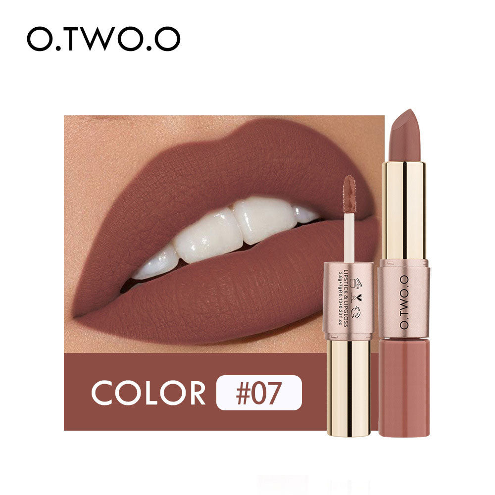 2-in-1 Matte Lip Gloss & Lipstick