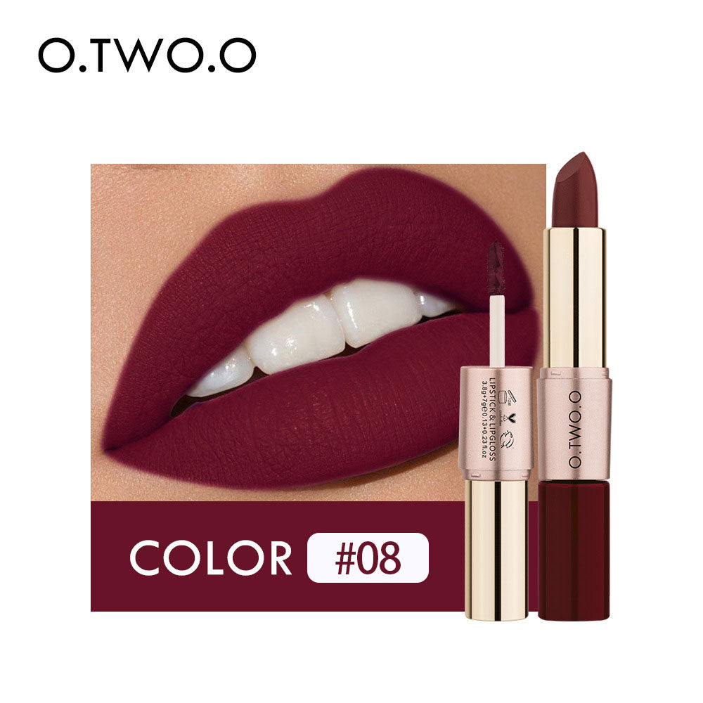 2-in-1 Matte Lip Gloss & Lipstick