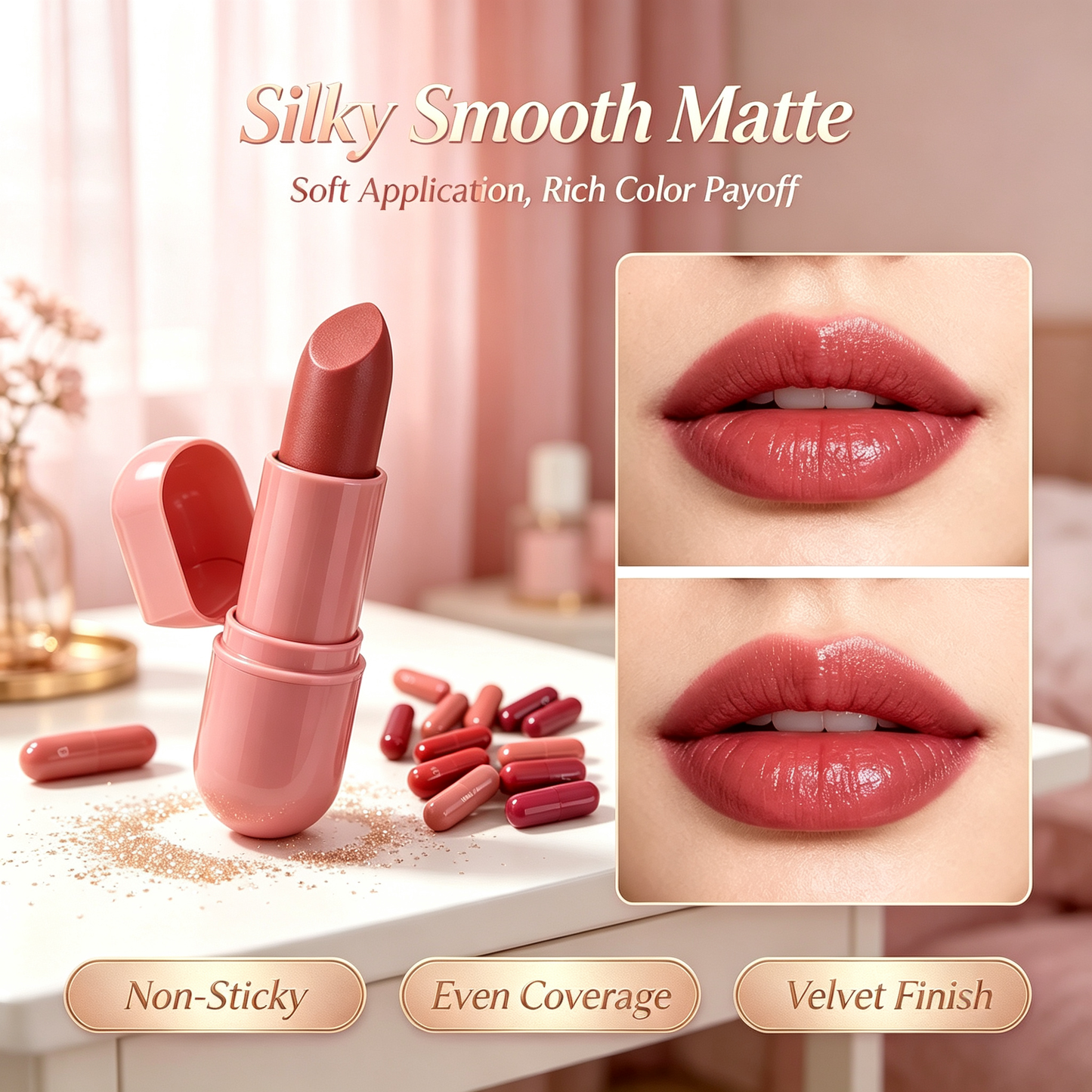 12-Color Mini Capsule Lipstick Set for Versatile Makeup Looks