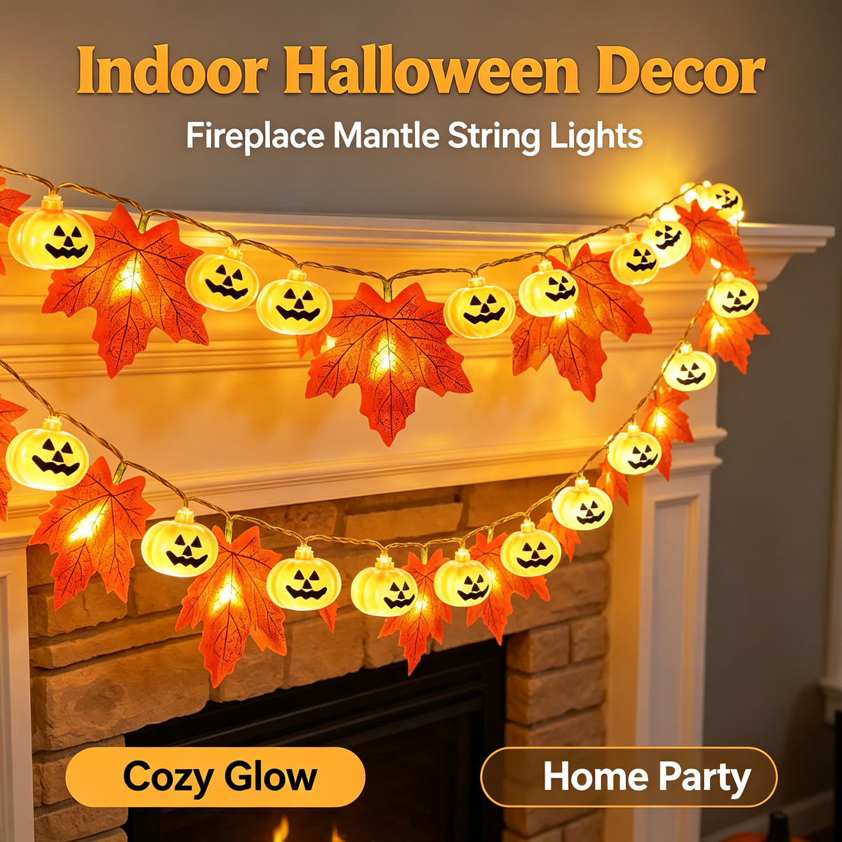 Pumpkin decorative light small colorful light atmosphere light string